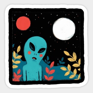 aliens Sticker